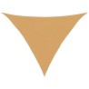 Voile d'ombrage 160 g/m² triangulaire sable 2,5x2,5x3,5 m PEHD 