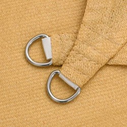 Voile d'ombrage 160 g/m² triangulaire sable 2,5x2,5x3,5 m PEHD 