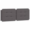 Lit avec matelas gris 120x200 cm similicuir 