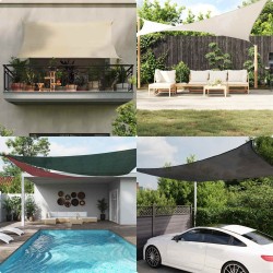 Voile d'ombrage 160 g/m² Taupe 3,6x3,6x3,6 m PEHD 