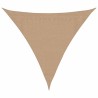 Voile d'ombrage 160 g/m² Taupe 3,6x3,6x3,6 m PEHD 
