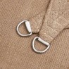 Voile d'ombrage 160 g/m² Taupe 3,6x3,6x3,6 m PEHD 