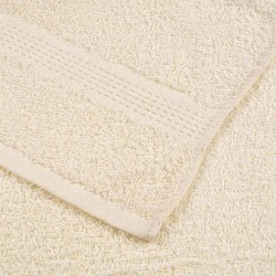 Serviettes de visage 4 pcs crème 30x30 cm 360 g/m² 100% coton 