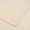 Serviettes de visage 4 pcs crème 30x30 cm 360 g/m² 100% coton 