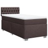 Sommier à lattes de lit avec matelas Marron foncé 90x200 cm 