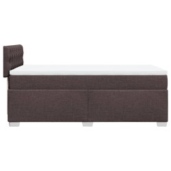 Sommier à lattes de lit avec matelas Marron foncé 90x200 cm 