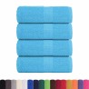 Serviettes d'invité 4 pcs turquoise 30x50cm 360 g/m² 100% coton 