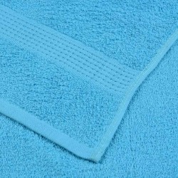 Serviettes d'invité 4 pcs turquoise 30x50cm 360 g/m² 100% coton 