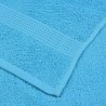 Serviettes d'invité 4 pcs turquoise 30x50cm 360 g/m² 100% coton 