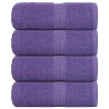 Serviettes d'invité 4 pcs violet 30x50 cm 360 g/m² 100% coton 