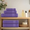 Serviettes d'invité 4 pcs violet 30x50 cm 360 g/m² 100% coton 