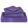Serviettes d'invité 4 pcs violet 30x50 cm 360 g/m² 100% coton 