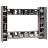 Ensemble de meubles TV 10 pcs Sonoma gris Bois d'ingénierie 