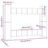 Ensemble de meubles TV 10 pcs Sonoma gris Bois d'ingénierie 