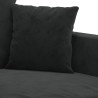 Ensemble de canapés 2 pcs avec coussins Noir Velours 