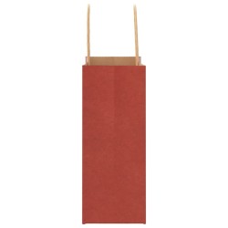 Sacs en papier 50 pcs avec poignées rouge 15x8x21 cm 