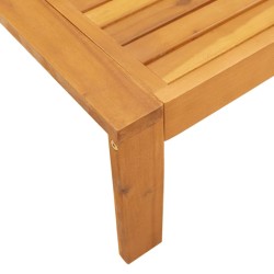 Salon de jardin avec coussins 3 pcs bois massif d'acacia 