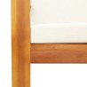 Salon de jardin avec coussins 3 pcs bois massif d'acacia 