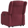 Fauteuil inclinable de massage Rouge bordeaux Tissu 