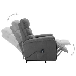 Fauteuil Gris clair Tissu 