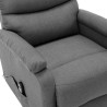 Fauteuil Gris clair Tissu 