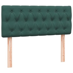 Sommier à lattes de lit et matelas vert foncé 120x220cm velours 