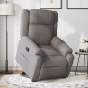 Fauteuil inclinable taupe tissu 