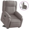 Fauteuil inclinable taupe tissu 
