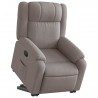 Fauteuil inclinable taupe tissu 