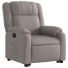 Fauteuil inclinable taupe tissu 