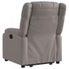 Fauteuil inclinable taupe tissu 