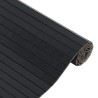 Tapis rectangulaire noir 60x300 cm bambou 