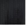Tapis rectangulaire noir 60x300 cm bambou 