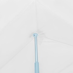 Tente de réception escamotable pliable avec 5 parois 3x9m Blanc 