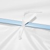 Tente de réception escamotable pliable avec 5 parois 3x9m Blanc 