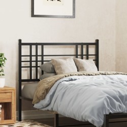 Tête de lit métal noir 90 cm 