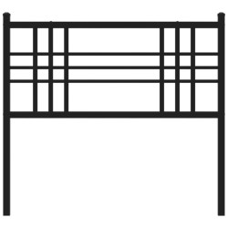 Tête de lit métal noir 90 cm 