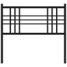 Tête de lit métal noir 90 cm 