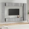 Ensemble de meubles TV 10 pcs Sonoma gris Bois d'ingénierie 