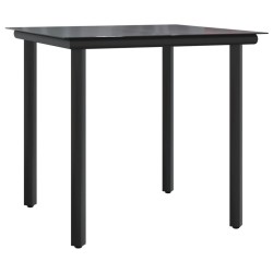 Ensemble de bistro 3 pcs avec coussins beige résine tressée 