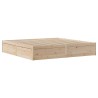 Cadre de lit sans matelas 180x200 cm bois massif de pin 