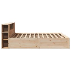 Cadre de lit sans matelas 180x200 cm bois massif de pin 