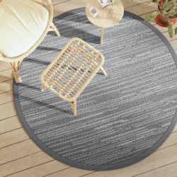 Tapis d'extérieur ARAKIL gris Ø160 cm PP 
