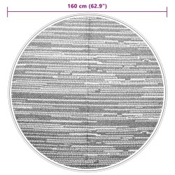 Tapis d'extérieur ARAKIL gris Ø160 cm PP 