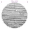 Tapis d'extérieur ARAKIL gris Ø160 cm PP 