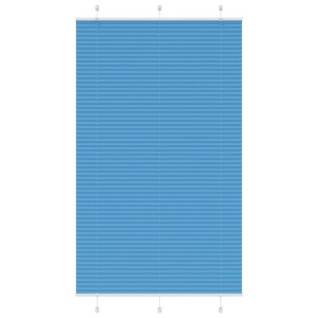 Store plissé bleu 115x200 cm largeur du tissu 114,4cm polyester 