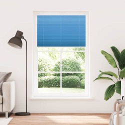 Store plissé bleu 115x200 cm largeur du tissu 114,4cm polyester 