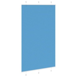 Store plissé bleu 115x200 cm largeur du tissu 114,4cm polyester 
