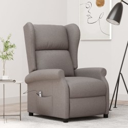 Fauteuil inclinable électrique à oreilles taupe Tissu 