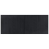 Tapis rectangulaire noir 80x200 cm bambou 